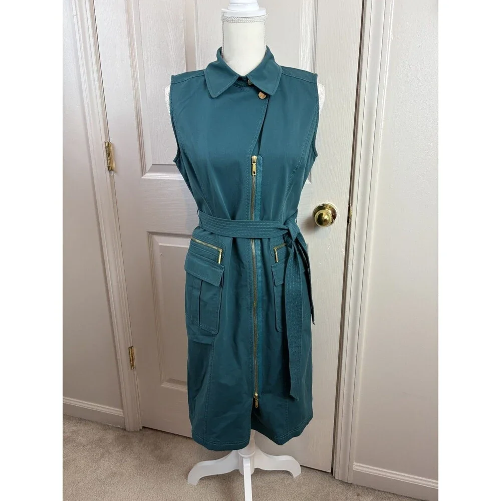 Lafayette 148 Starla Sleeveless Zip Front Dress Size 6 - 432